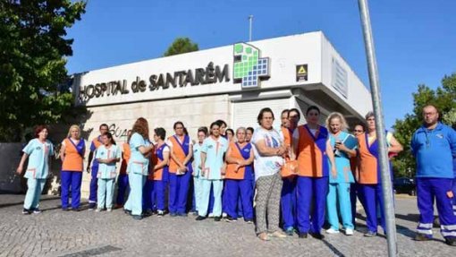 Trabalhadoras da limpeza do Hospital de Santarém exigem pagamento atempado