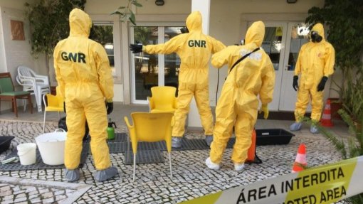 Covid-19: GNR descontaminou mais de mil ambulâncias e 30 instalações