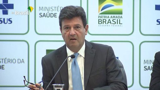 Covid-19: Ministro da Saúde do Brasil pede discurso único contra o coronavírus