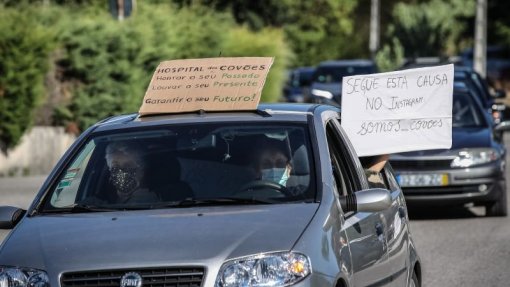 Mais de cem viaturas em comício ‘drive in’ pela defesa do Hospital dos Covões de Coimbra