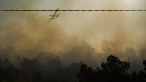 Cinco meios aéreos ajudam bombeiros em Sernancelhe e Torre de Moncorvo