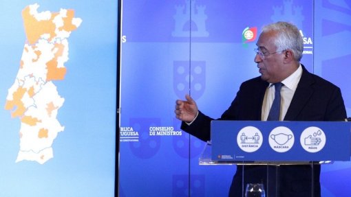 Covid-19: Aumenta para 175 número de concelhos com incidência acima dos 120 casos