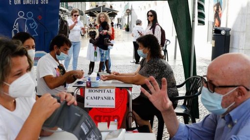 Dezenas de utentes passaram pelo hospital de campanha do Sindicato dos Enfermeiros Portugueses