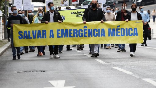 Técnicos de emergência pré-hospitalar realizam hoje greve e concentração em frente ao INEM