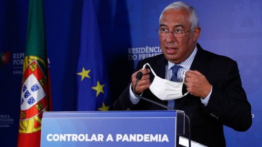 Covid-19: Costa fala em situação tranquila e defende que há condições para avançar com cautela