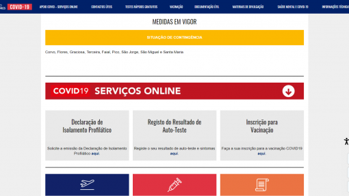 Covid-19: Plataforma digital nos Açores registou 8.000 pedidos numa semana