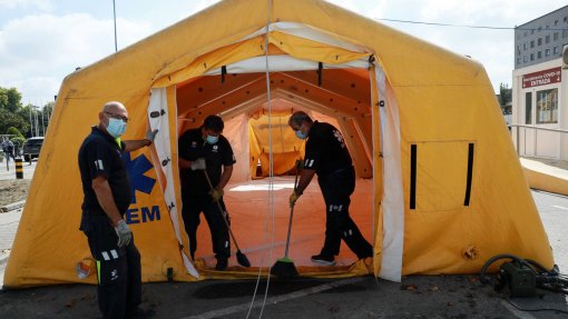 JMJ: INEM monta hospital de campanha capaz de atender 100 pessoas por dia