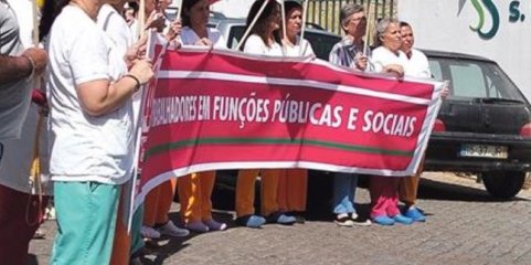 Trabalhadores da Misericórdia de Serpa manifestam-se contra falta de pagamentos salariais