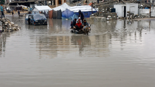 Unicef preocupada com possível crise de saúde pública em Gaza devido a mau tempo