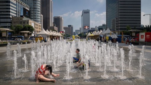 Calor: Coreia do Sul emite alerta de calor extremo pela primeira vez