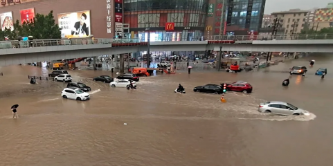 China emite alertas máximos devido à chuva intensa no centro e sul do país