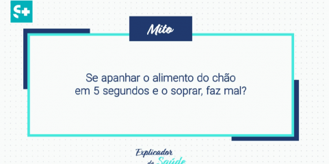 Se apanhar o alimento do chão em 5 segundos e o soprar, faz mal?