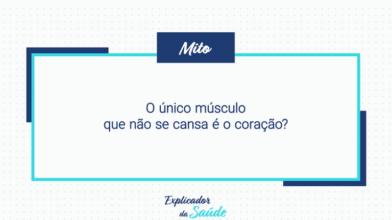 O único músculo que não se cansa é o coração?