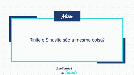 Rinite e sinusite são a mesma coisa?
